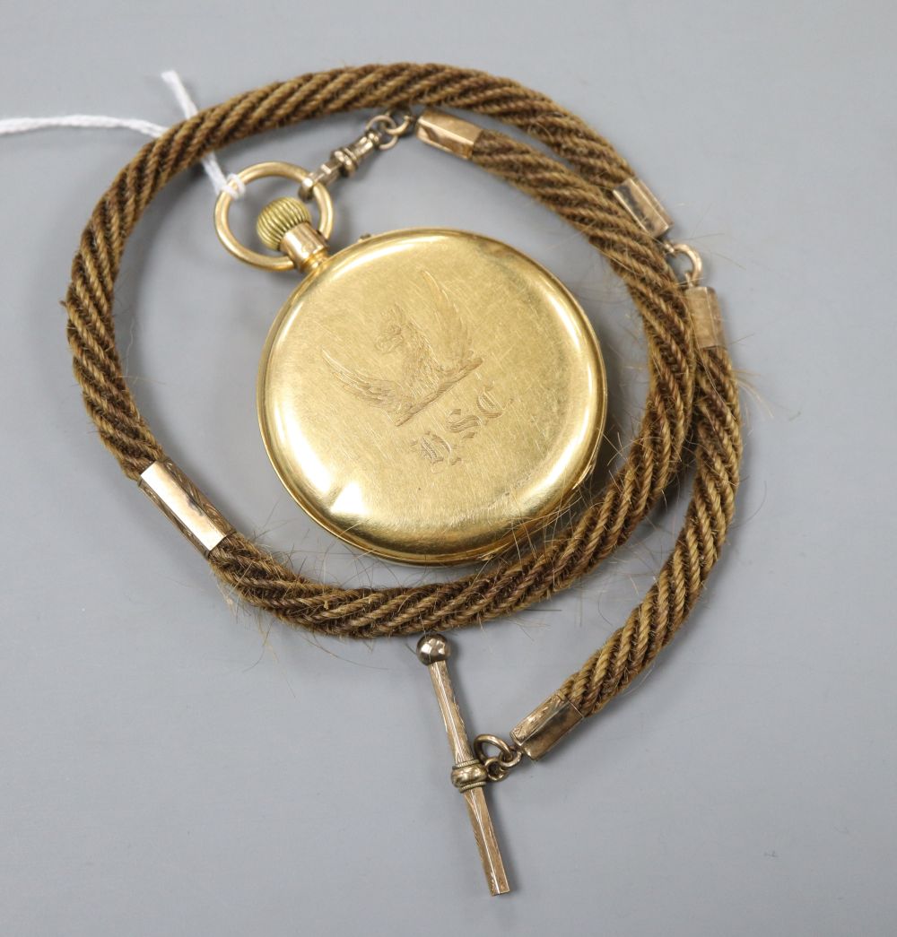 An Edwardian 18ct gold full hunter pocket watch